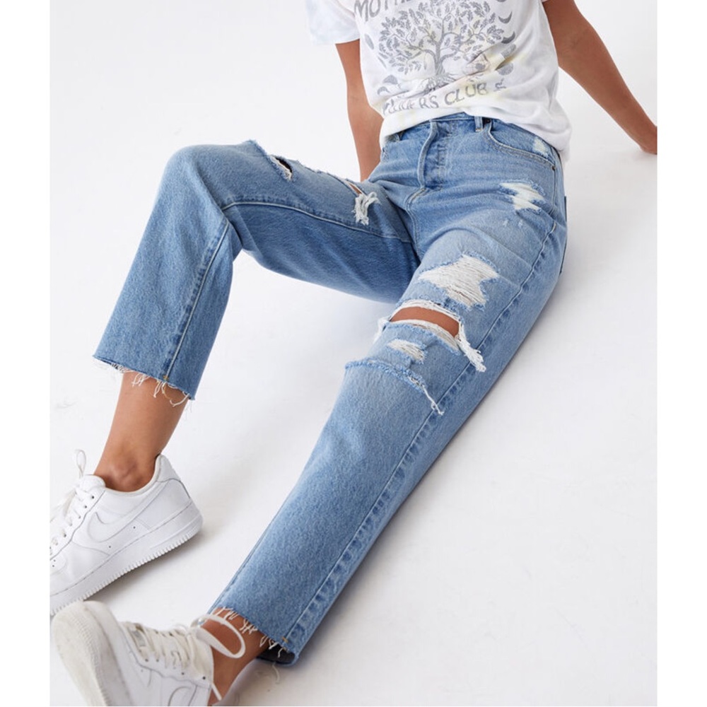 Pacsun Medium High Waisted Straight Leg Jeans